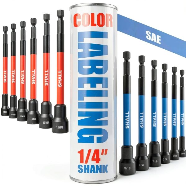 SHALL Magnetic Nut Driver Set Professional Tools 16PC-3