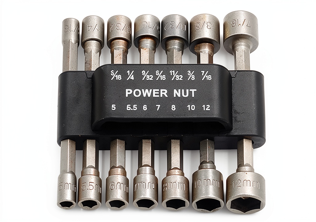 Installing PANOVOS 14pcs Nut Driver Set Chrome Vanadium Steel Tools on a wooden desk