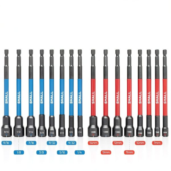 SHALL Magnetic Nut Driver Set Professional Tools 16PC-1