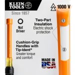 KLEIN TOOLS Insulated Nut Driver Professional Electrician-0