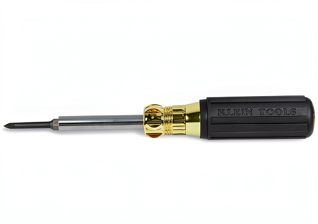 Klein Tools Multi-Bit Screwdriver with extended shaft and interchangeable tips