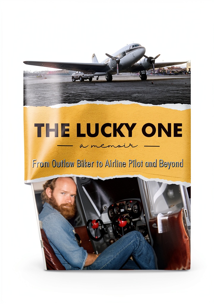 Aviation biography Kindle edition on a tablet screen