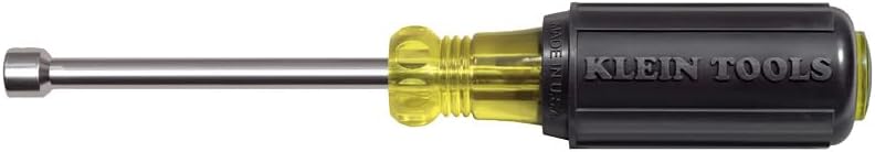 KLEIN TOOLS nut driver with hollow shaft and magnetic tip in use