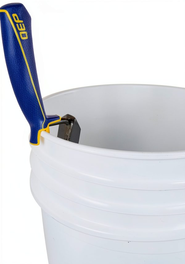QEP 6 in x 2 in Comfort Grip Flooring Trowel with Bucket Hook Silver-4