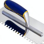 QEP Comfort Grip Stainless Steel Trowel Square-Notch 1/4" x 3/8" x 1/4"-0