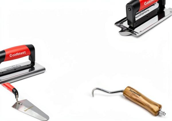Goldblatt 8-Piece Masonry Hand Tool Set with Trowels, Float & Twister-5