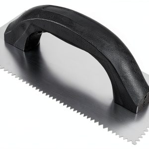 QEP 3/16" x 5/32" V-Notch Economy Flooring Trowel with 9" Steel Blade-0