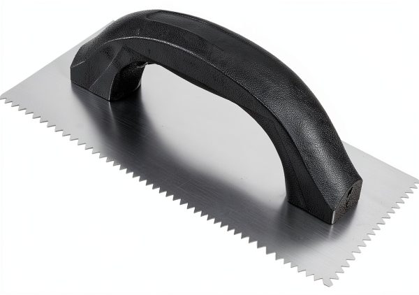 QEP 3/16" x 5/32" V-Notch Economy Flooring Trowel with 9" Steel Blade-0