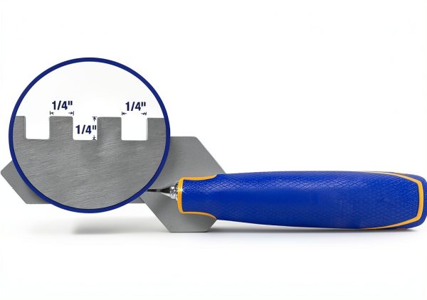 QEP Comfort Grip Margin Trowel 1/4 in. Silver 42114-3